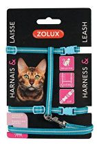 Postroj pre mačky s vodítkom 1,2 m modrý Zolux