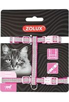 Postroj pre mačky SHINY nylon ružový Zolux