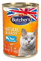 Butcher's Cat Natur.&Healthy kúsky pstruha v želé400g