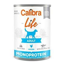 Calibra Dog Life cons.Adult Kuracie mäso s ryžou 400g