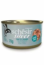 Schesir Cat Cons. Senior Wholefood tuniak/makrela 70g